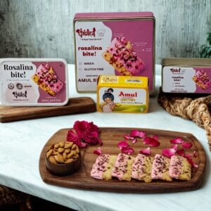 Rosalina Bites (Rose Almond Cookies)